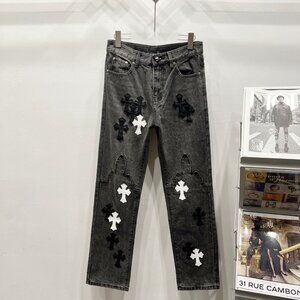 Chrome Hearts Black/White Jeans
